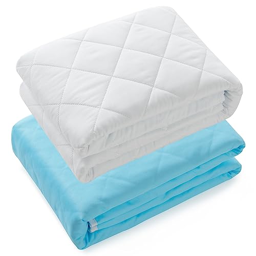 Big Size Washable Bed Pad/XXL Incontinence Underpad - 36 X 72 - Mattress  Protector - Blue