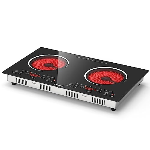 Karinear 2 Burners Electric Cooktop - Portable and Stylish