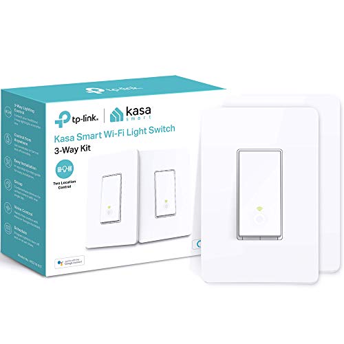 Kasa HS210 3-Way Wi-Fi Light Switch, 2 Pack, White