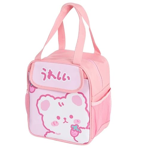 Pretty in Pink Insulated Lunch Bag for Girls and Women
