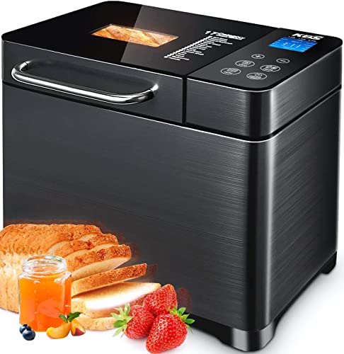 3.3LB Bread Maker Machine Automatic Bread Machine with Dual Kneading  Paddles 15