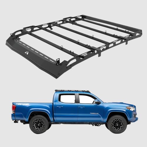 Kbuper Black Roof Rack for Tacoma Double Cab