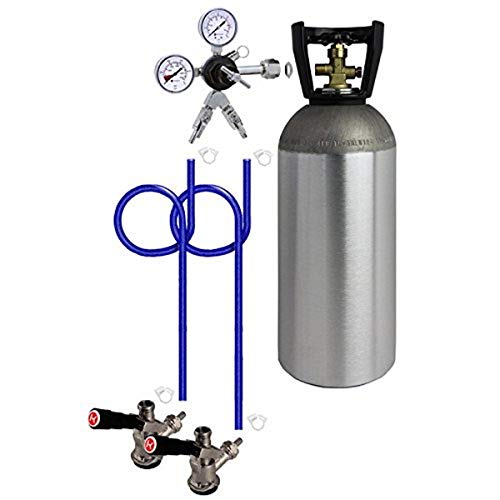 Kegco 2 Product Direct Draw Kit for Commercial Kegerators with 10 lb. CO2 Tank