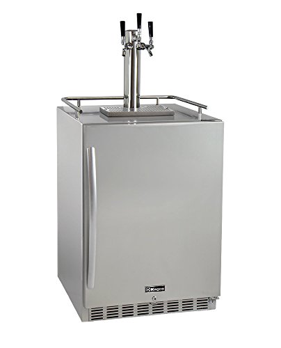 24" Wide Triple Tap Stainless Steel Beer Dispenser by Kegco