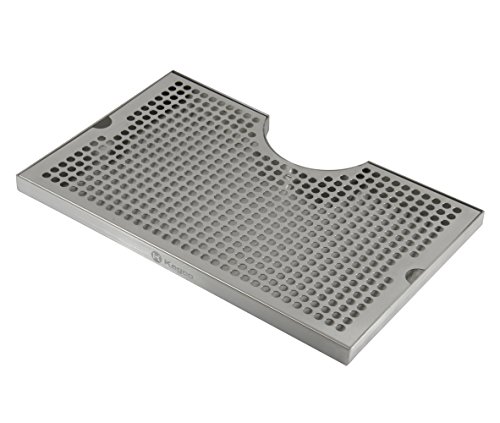 Kegco SECO-1610 Stainless Steel Surface Mount Drip Tray - Upgrade Your Kegerator!