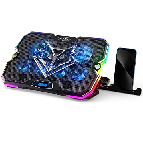 KeiBn A13 Laptop Cooling Pad with RGB Lights - Blue