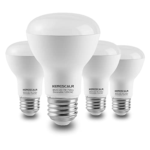 KENESCALR BR20 LED Bulb 5000K Daylight White 7W - 4-Pack