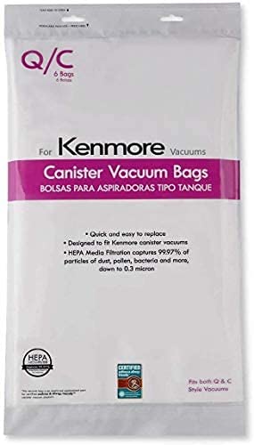 Kenmore Canister Vacuum Replacement Bags - 6 Pack