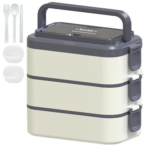 MKAVOE Bento Box Adult Lunch Box, 3-in-One Stackable Lunch Box Kids, 8  Compartments & Utensil Set Be…See more MKAVOE Bento Box Adult Lunch Box