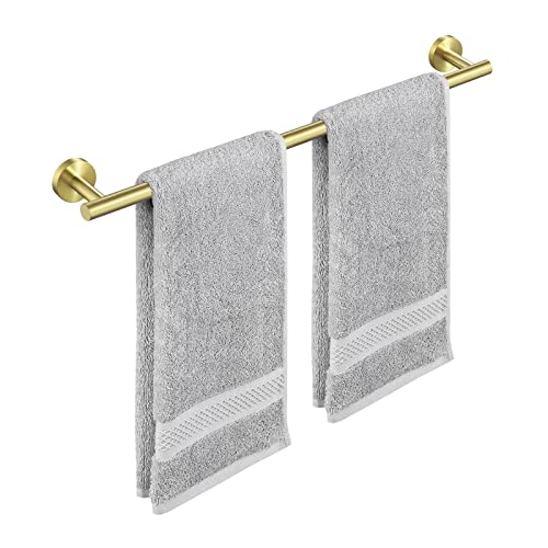 SUS304 Stainless Steel 21.3" Towel Bar Wall Mount Brushed Gold