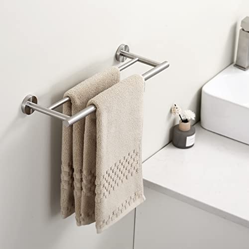 KES 17.7 Inch Double Towel Bar Wall Mount for Bathroom, A2001S45-2