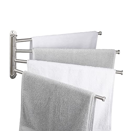 KES Swivel Towel Bar 19.5-Inch 4-Arm Extra Long