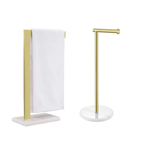 KES Towel Rack Countertop & Toilet Paper Holder Stand