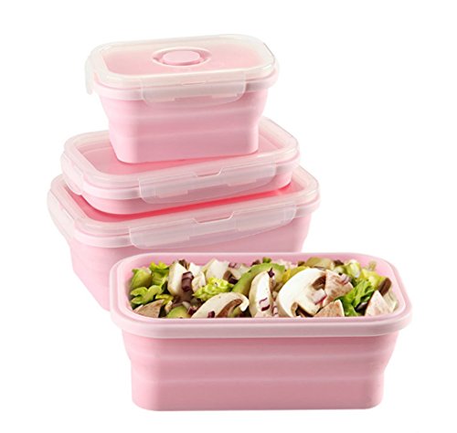 Keweis Collapsible Silicone Lunch Box
