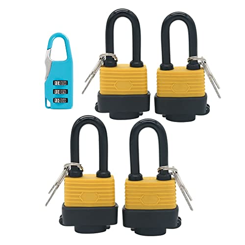 Keyed Alike Waterproof Padlock: Durable, Weather Resistant and Convenient