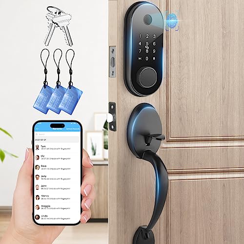Keyless Entry Door Lock with Fingerprint and App Control