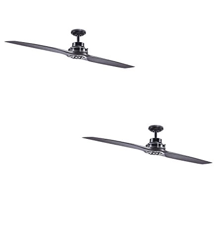 Kichler Lighting 56-in Satin Black Ceiling Fan with Remote