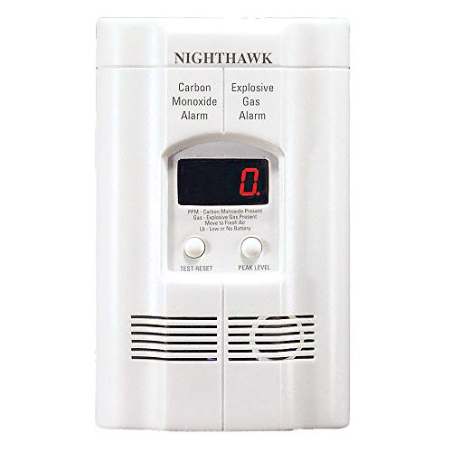 Kidde Carbon Monoxide Detector, Propane, Natural, Methane, & Explosive Gas Alarm, Plug-In Wall with 9-Volt Battery Backup, Digital LED Display