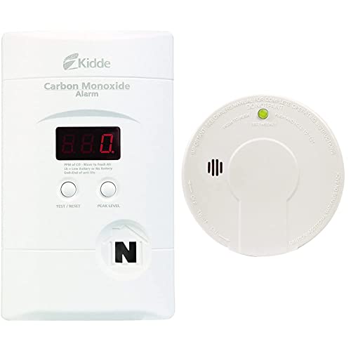 Kidde Nighthawk Carbon Monoxide Detector, AC-Plug-in with Battery Backup, Digital Display & Smoke Detector, Battery Powered, Smoke Alarm