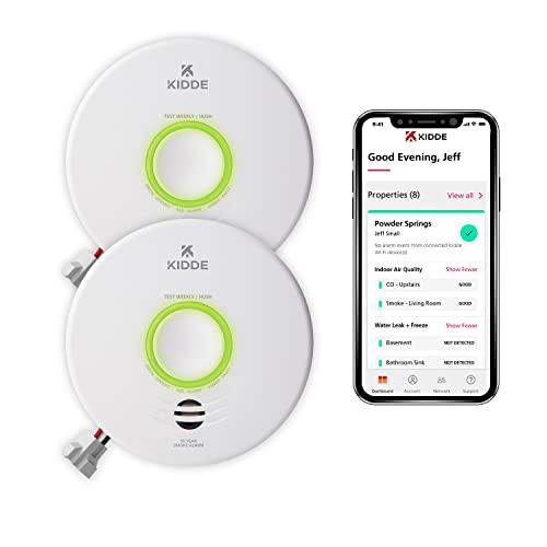 Kidde Smart Smoke Detector with WiFi and Alexa Compatibility