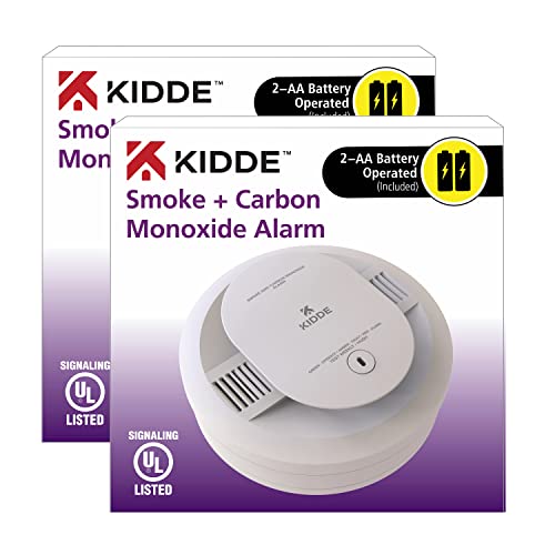 Kidde Smoke & Carbon Monoxide Detector, AA Battery Powered