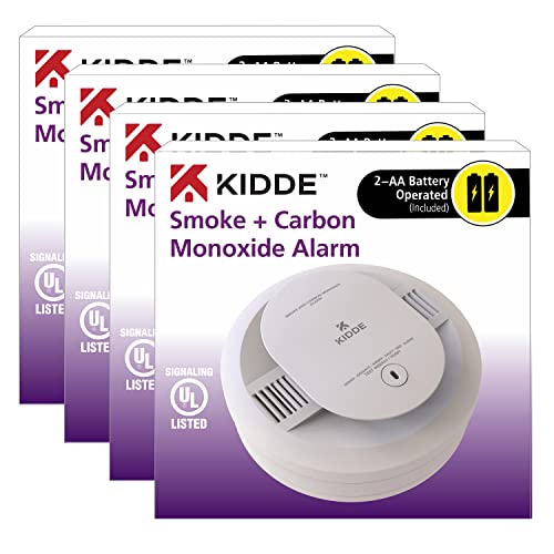 Kidde Smoke & CO Detector, 4 Pack