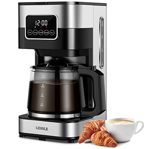 KIDISLE 10-Cup Programmable Coffee Maker
