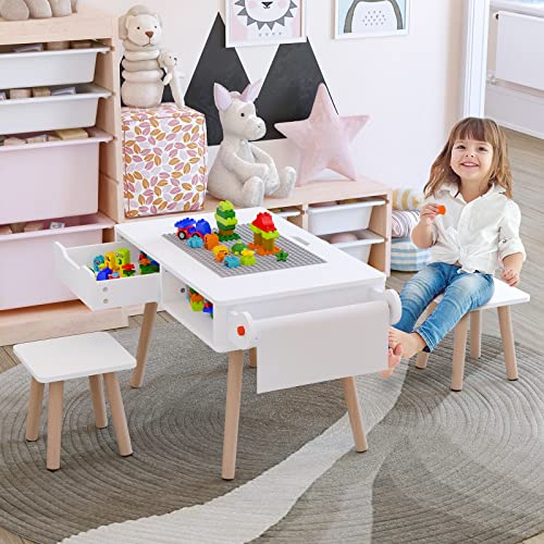Kids 2-in-1 Multi Activity Table Set with Storage