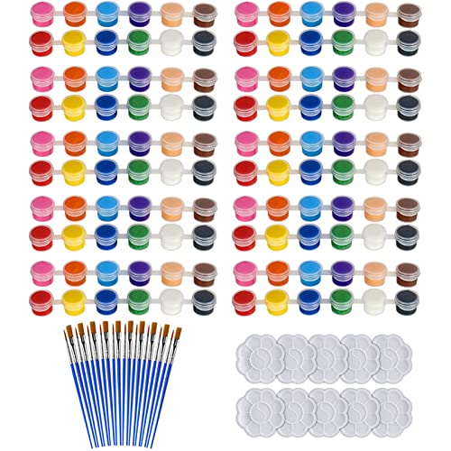 Kids Acrylic Paint Set with Brushes & Palette