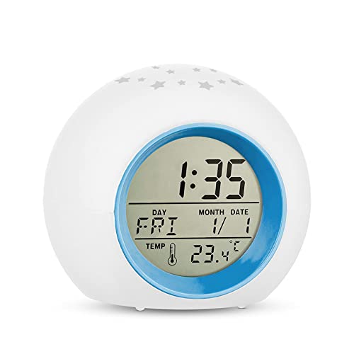 Kids Alarm Clock with Colorful Night Light - Fun and Functional Device for Kids' Bedrooms