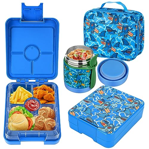 Kids Bento Lunch Box Set with Soup Thermos - Leak-Proof and Nutritious
