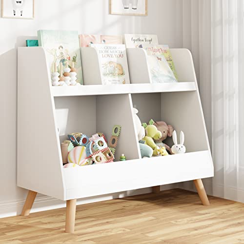 Kids Bookshelf And Toy Organizer