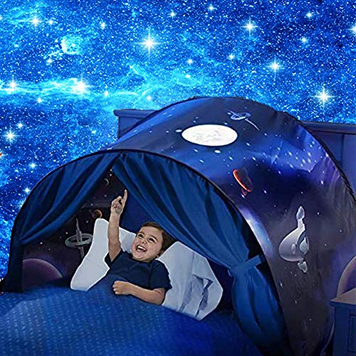 Kids Dream Bed Tent: Deluxe Space Adventure & Dinosaur Island & Unicorn & Winter Wonderland Play Tents