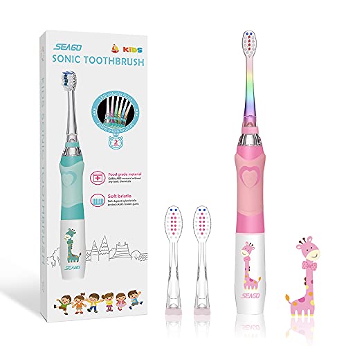 Kids Electric Toothbrush with Smart Timer and LED Light