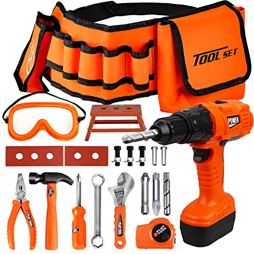 Kids Tool Set with Electronic Toy Drill
