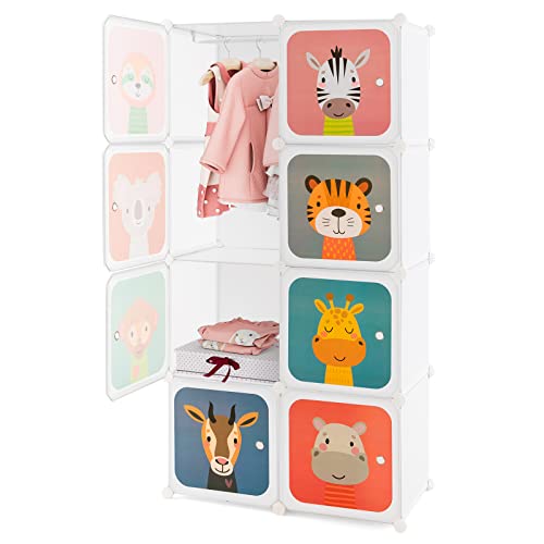 Kids Wardrobe Closet - Baby Cartoon Storage Organizer