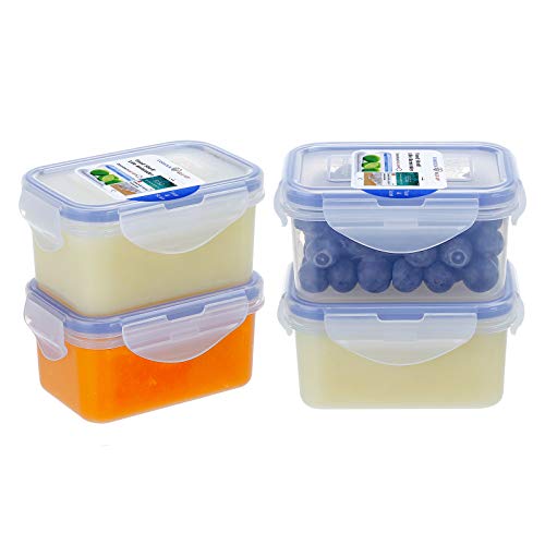 KIGI 6.1OZ Small Plastic Food Storage Container Set