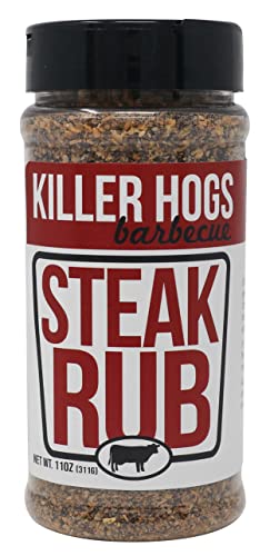 Killer Hogs Steak Rub | Championship BBQ & Grill Seasoning | 11oz