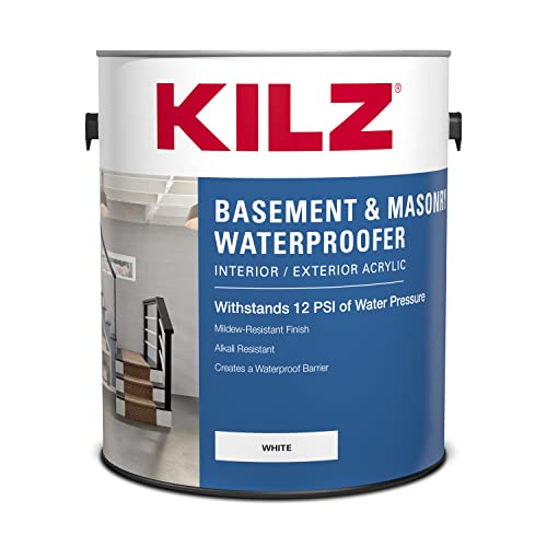 KILZ Waterproofing Oil Paint, White, 1 Gallon