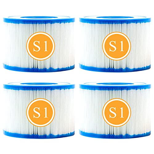 KimiBEE S1 Filters for Intex Spa, Type S1 Spa Filter for Intex Hot Tub Filter Replacement Cartridges,for Intex PureSpa Filter with Environmentally Friendly Materials, Easy to Clean
