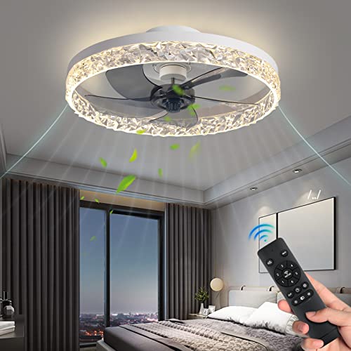 KINDLOV Modern Indoor Ceiling Fan with Lights