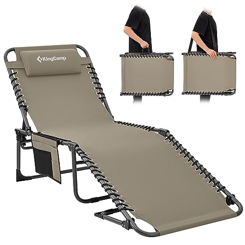 KingCamp Folding Chaise Lounge Chair