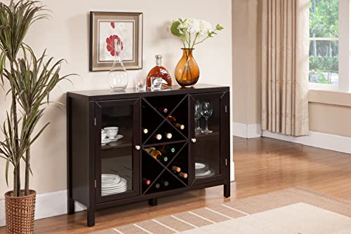 Kings Brand Furniture Wine Rack Bar Cabinet