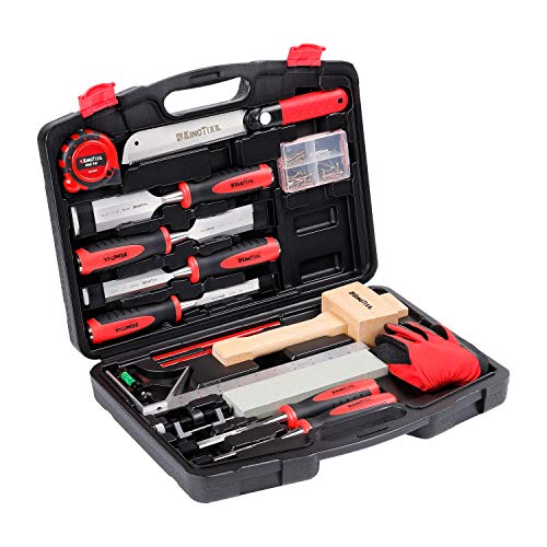 KingTool Wood Chisel Set with Storage Case