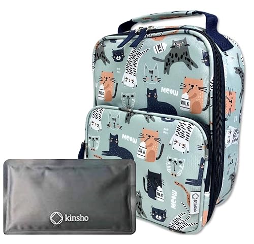 kinsho Cat Lunch Box with Ice Pack for Cat Lovers