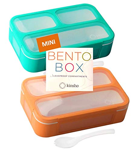 kinsho Mini Snack Containers: Leak-proof Bento-Box Set