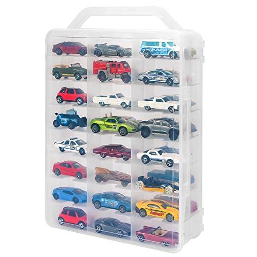 KISLANE Carrying Case for 48 Hot Wheels Cars, Kids Toy Cars Storage Case  Hold 48 Hot
