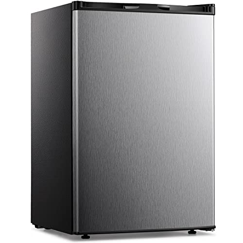 BANGSON Upright Freezer,1.1Cu.ft Mini Freezer with Removable Shelf, Single  Door Compact Mini Freezer, Small freezer for Home/Dorms/Apartment/Office
