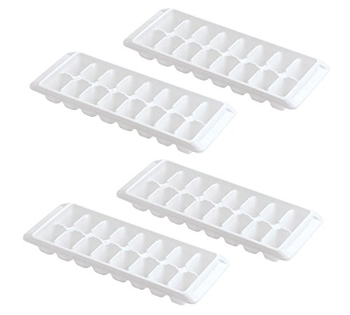 Kitch White Ice Cube Tray - Easy Release, Stackable, Made in USA