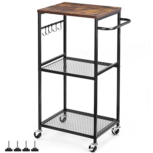 Kitchen Cart on Wheels with 4 Tier Utility for Storage